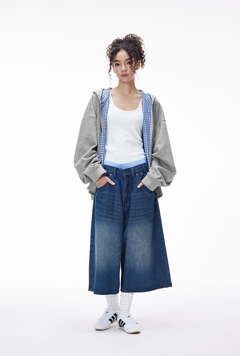 boy Boy Jie Zhan Men's Clothing|Boxy Plaid Two-tone Jacket 25 Autumn New European And American Short Casual Couple Hooded_voghion.com