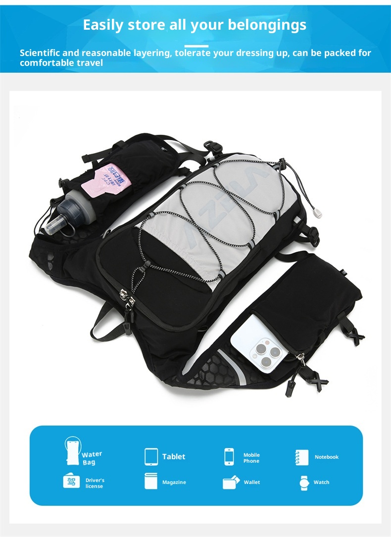 ActiveGo Azera Large Capacity Hiking Water-Resistant Off-Road Backpack Cross-Border Multi-Functional Cycling Marathon Hydration_voghion.com