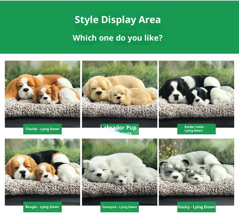 Décoration intérieure pour chat, sac en charbon de bambou, chien factice, fait main, créatif, pour voiture neuve, élimination du formaldéhyde_voghion.com