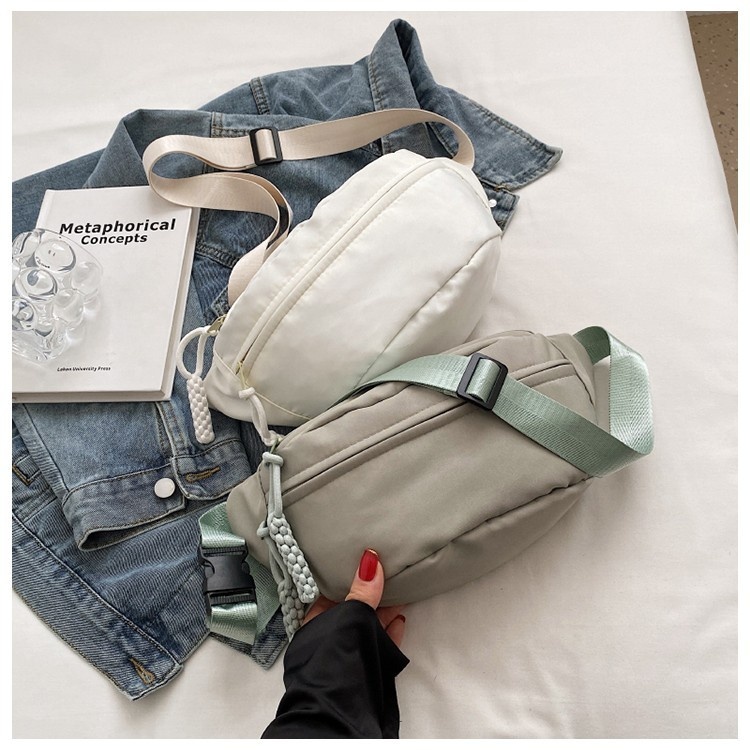 001 Phone Waist Simple Trendy Brand Men's Chest Japanese Style Lightweight Single Shoulder Small Backpack Women's Casual_voghion.com