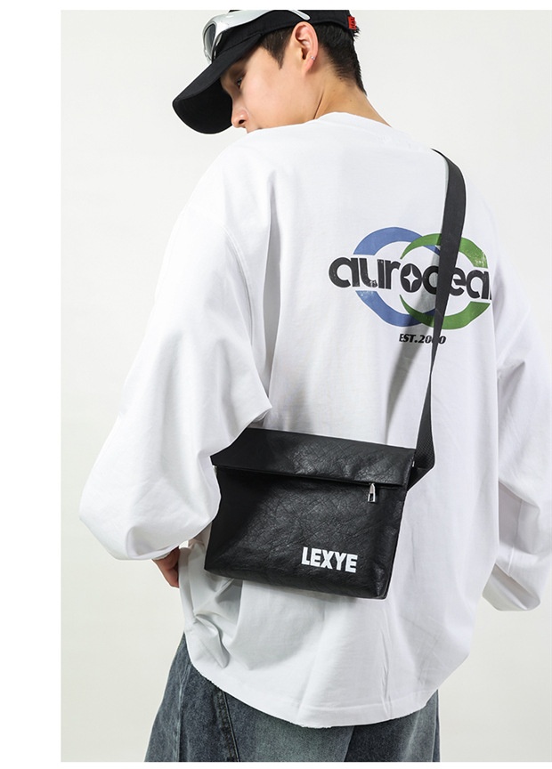 001 2025 Men's Simple Fashion Chest Trendy Brand Large Capacity Outdoor Sports Unisex Crossbody Single Shoulder Bag Niche_voghion.com