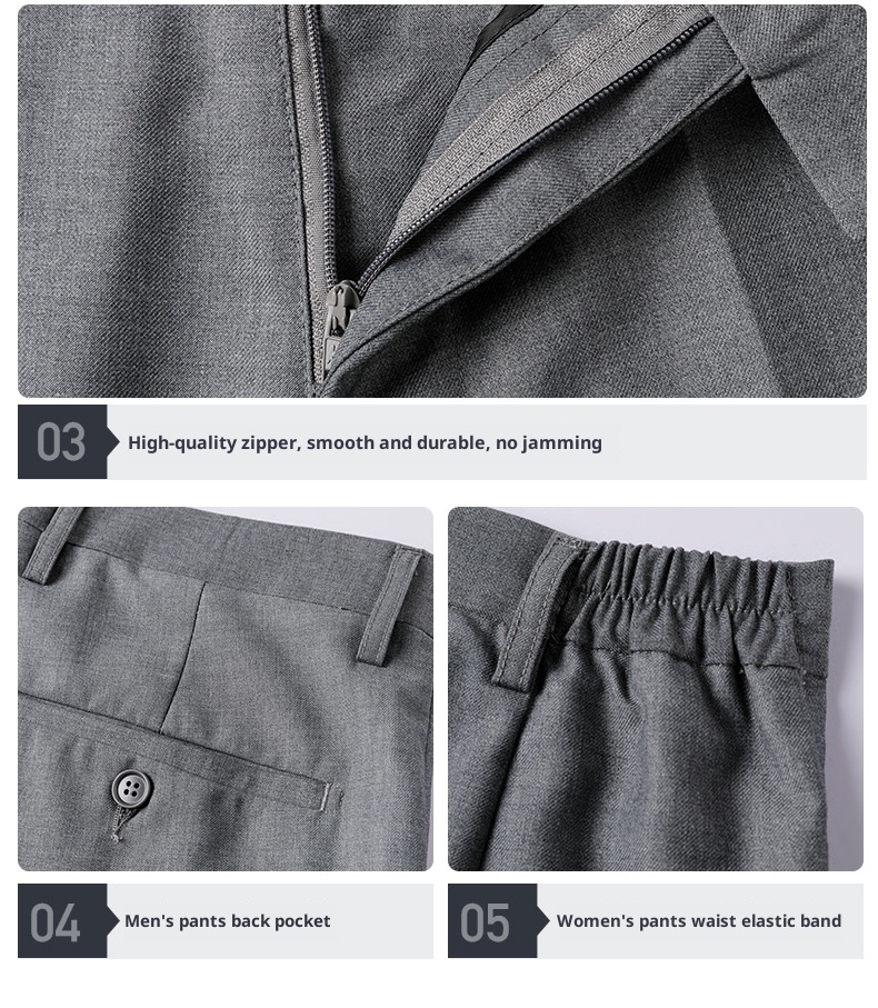 Completo da uomo unisex professionale per affari, vendite immobiliari, banche, lavoro, colloqui formali, set da tre pezzi_voghion.com