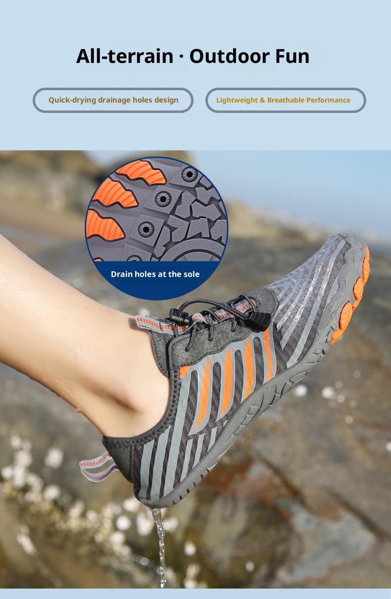 ShoeGlobe ShoeGlobe Scarpe da trekking a cinque dita per uomo e donna, per guado, spiaggia, outdoor, anfibio, nuoto, asciugatura rapida_voghion.com