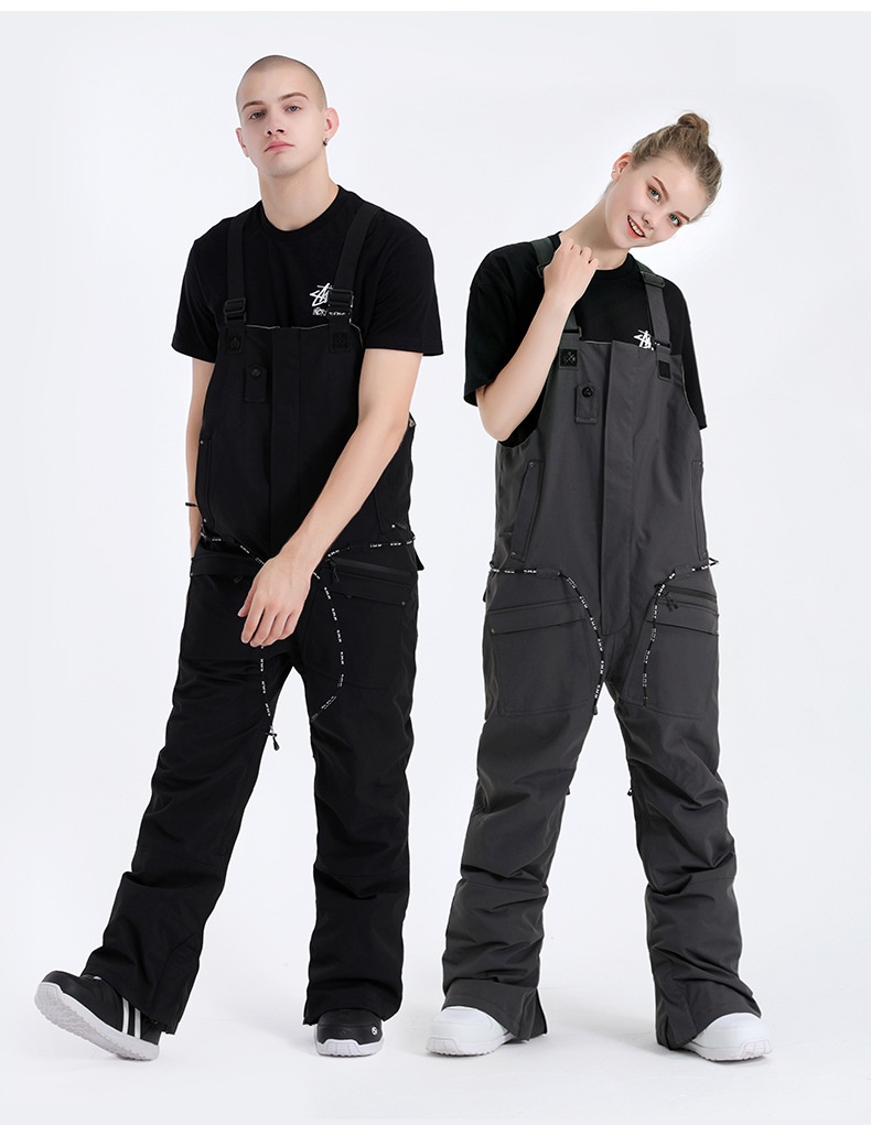 001 Erkek ve Kadın Tek Parça Sıcak Rüzgar Geçirmez Su Geçirmez Dış Mekan Ekipmanları Snowboard Kayak Takımı Kar Pantolonu_voghion.com