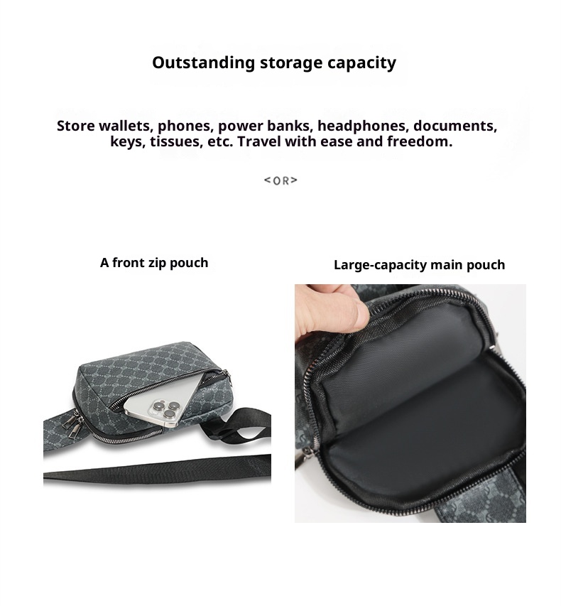 Mochila bandolera pequeña para hombre, estilo deportivo, ideal para ocasiones informales. También disponible en versión para mujer._voghion.com