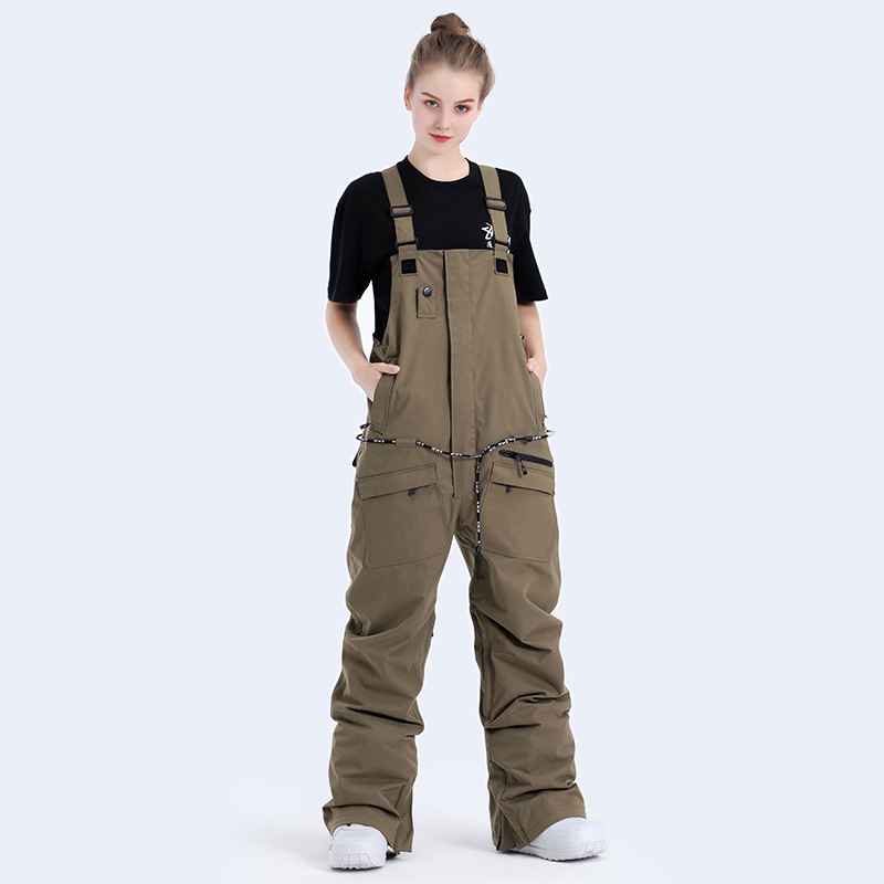 001 Erkek ve Kadın Tek Parça Sıcak Rüzgar Geçirmez Su Geçirmez Dış Mekan Ekipmanları Snowboard Kayak Takımı Kar Pantolonu_voghion.com