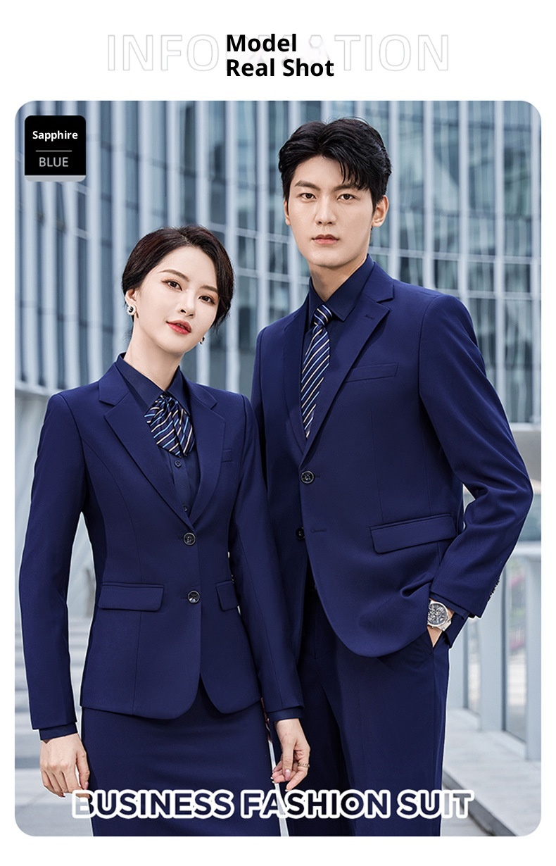 Completo da uomo unisex professionale per affari, vendite immobiliari, banche, lavoro, colloqui formali, set da tre pezzi_voghion.com