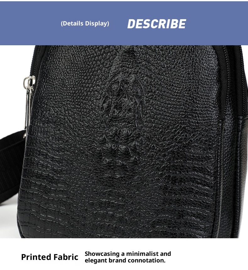 001 Zaino casual da uomo con motivo a coccodrillo, alla moda, di grande capacità, in pelle PU, con tracolla_voghion.com