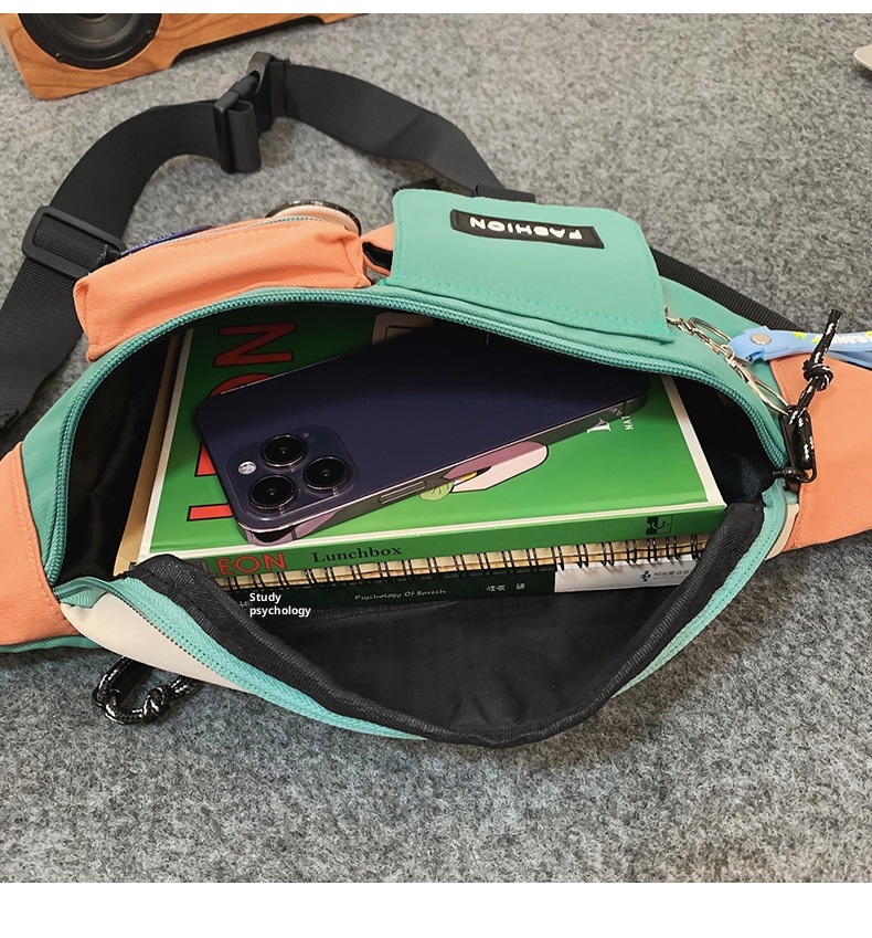 001 Cross-Border Wholesale Trendy Brand Tooling Crossbody Herrenrucksack mit Handyhalterung, Schultertasche, Brusttasche für Damen, Fronttasche_voghion.com