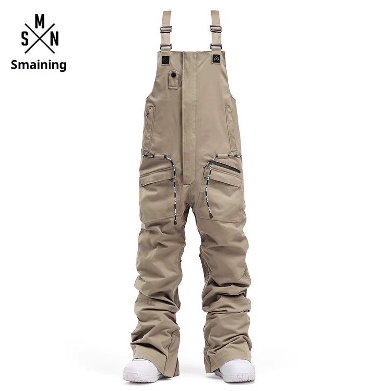 001 Erkek ve Kadın Tek Parça Sıcak Rüzgar Geçirmez Su Geçirmez Dış Mekan Ekipmanları Snowboard Kayak Takımı Kar Pantolonu_voghion.com