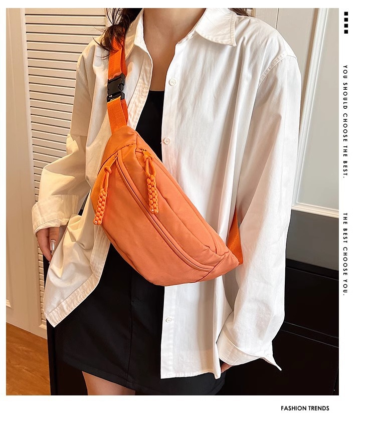 001 Phone Waist Simple Trendy Brand Men's Chest Japanese Style Lightweight Single Shoulder Small Backpack Women's Casual_voghion.com