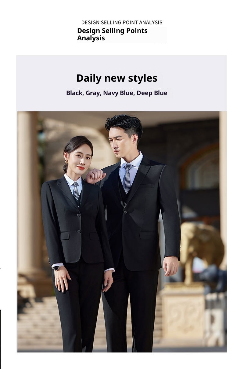 Erkek Çocuk Üç Parçalı Takım Profesyonel Giyim Kadın Elbisesi Düğün Sağdıç Kıyafeti Resmi Grup İş Erkek Takım Elbisesi_voghion.com