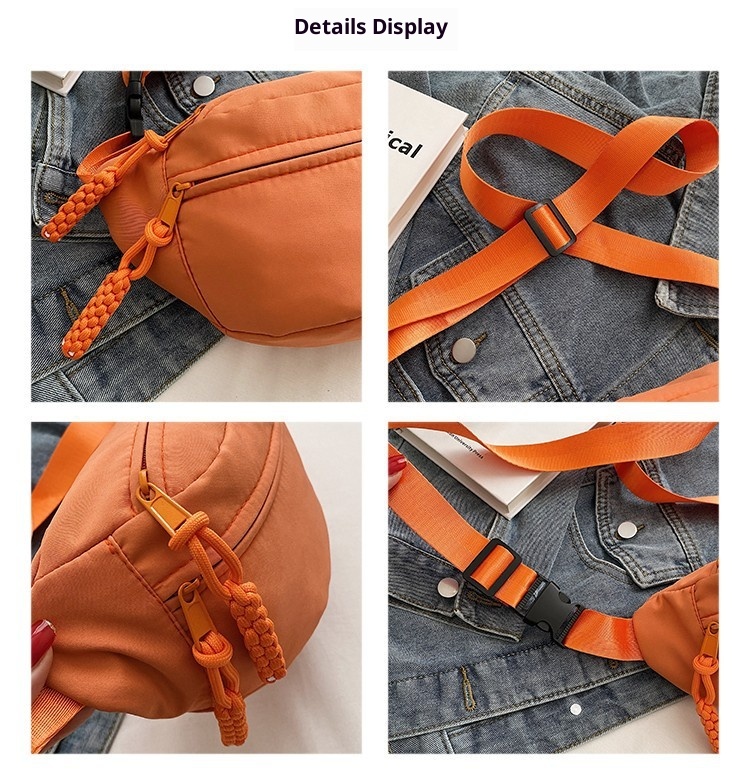 001 Phone Waist Simple Trendy Brand Men's Chest Japanese Style Lightweight Single Shoulder Small Backpack Women's Casual_voghion.com