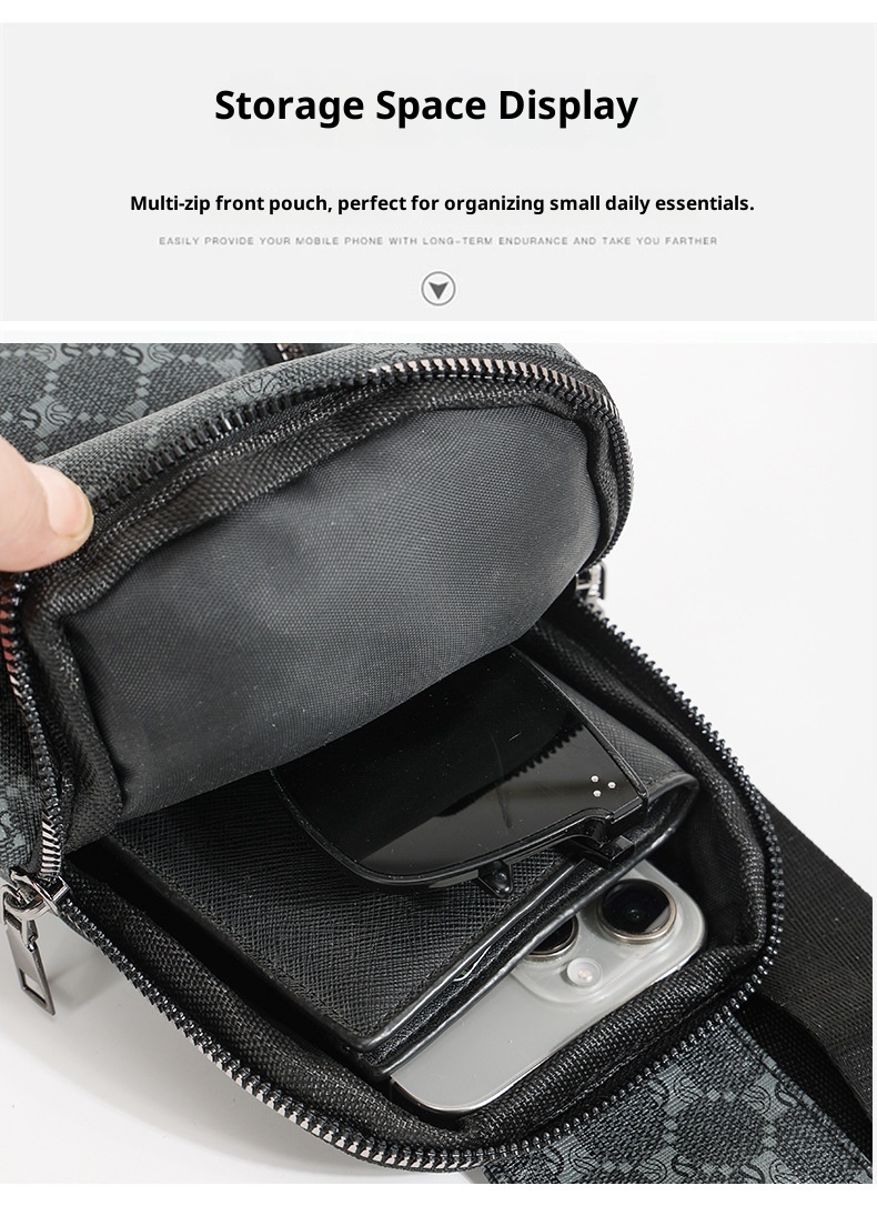 Mochila bandolera pequeña para hombre, estilo deportivo, ideal para ocasiones informales. También disponible en versión para mujer._voghion.com