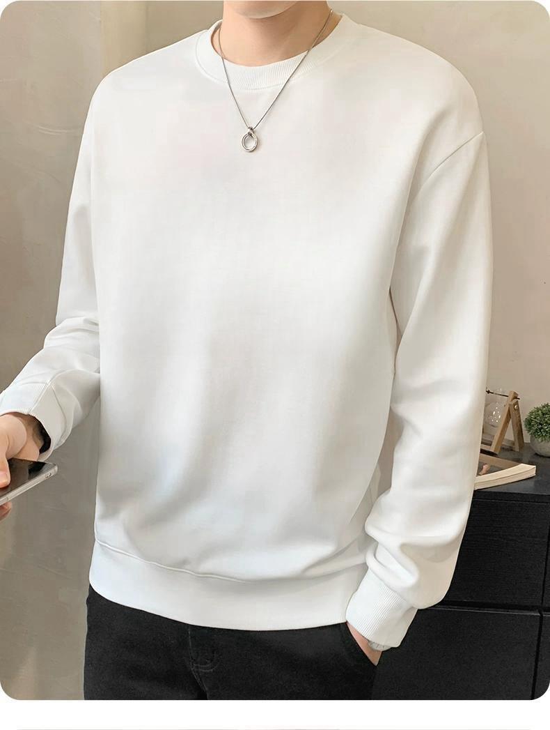 Erkek Çocuk Sweatshirt Yuvarlak Yaka Sonbahar Kış Yeni Bol Kalın Polar Uzun Kollu Kazak Moda Günlük Çok Yönlü Taban_voghion.com