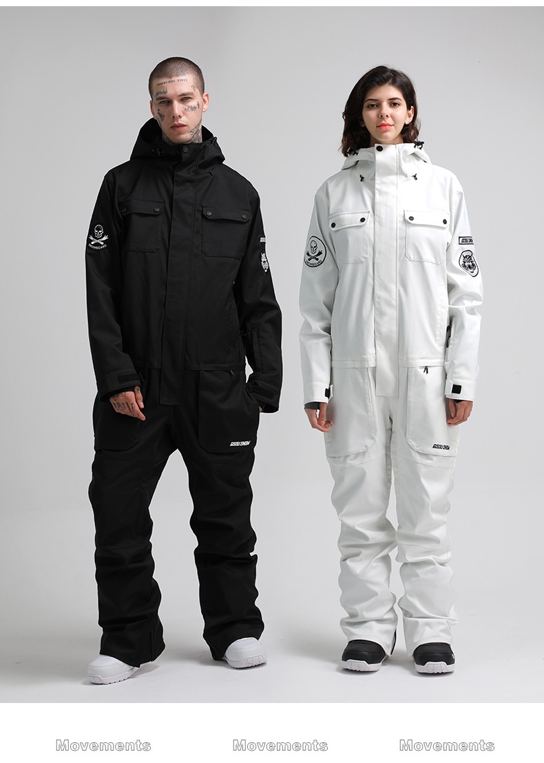 001 Gsousnow Suit per uomo e donna, monopezzo antivento, impermeabile, traspirante, caldo, giacca da sci per coppia con tavola singola e doppia_voghion.com