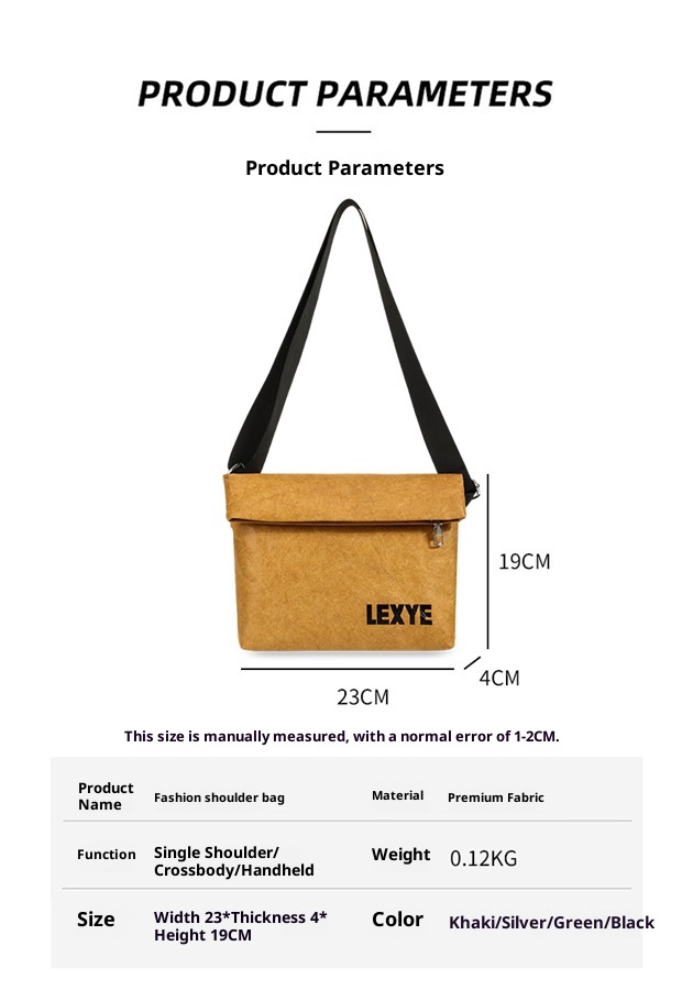 001 2025 Men's Simple Fashion Chest Trendy Brand Large Capacity Outdoor Sports Unisex Crossbody Single Shoulder Bag Niche_voghion.com