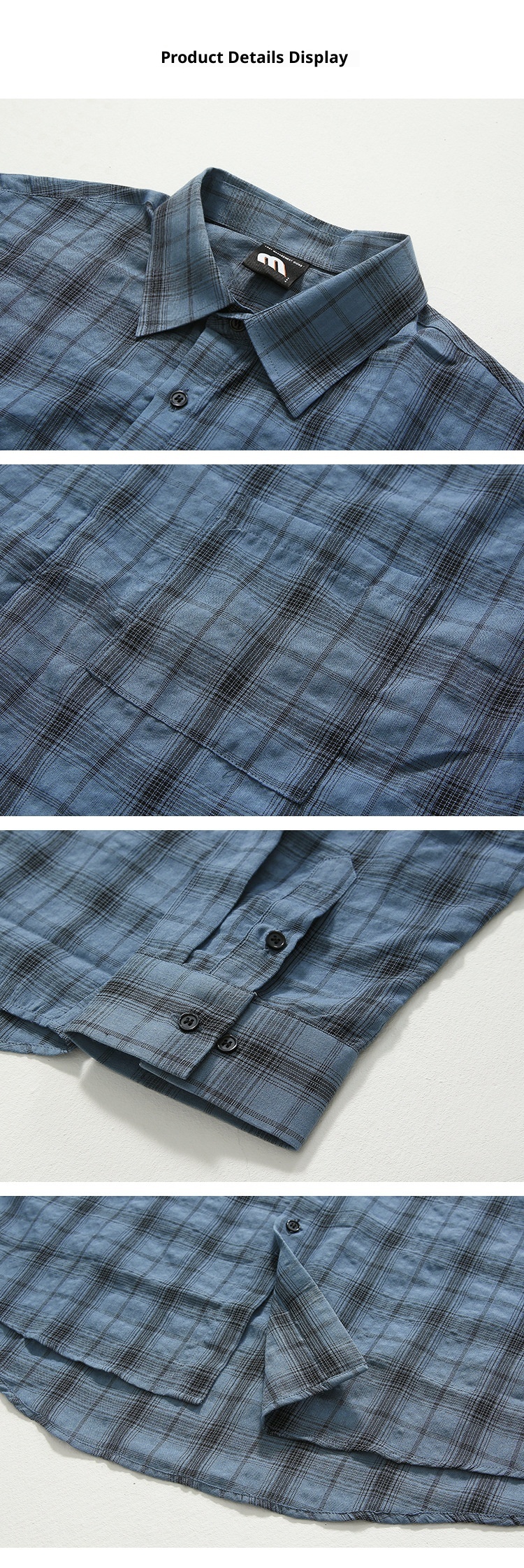 ForMen MYQ Lazy Style Casual For Men Autumn Loose Turn-Down Collar Top Korean Trend Long Sleeve Shirt_voghion.com