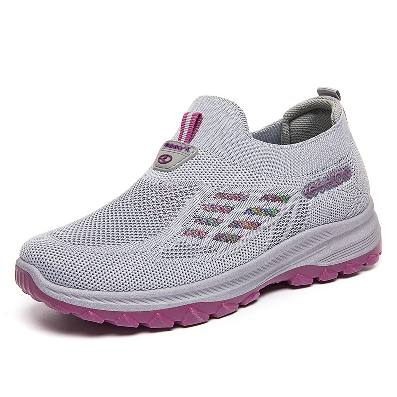 ShoeGlobe 2025 Autumn New Women's Walking, Breathable Slip-On Soft Sole Shoes For Middle-Aged And Elderly Mothers, Wholesale_voghion.com