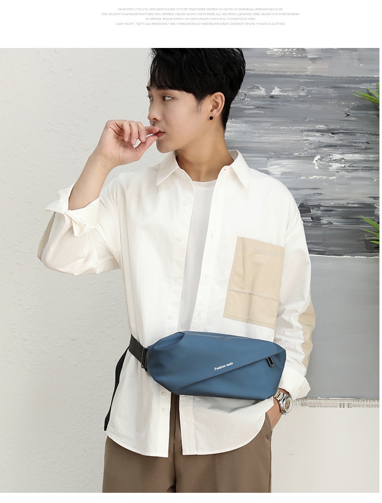 001 Cross-Border Foreign Trade Chest Ins Sports Men's Shoulder Casual Outdoor Waist Fashion Small Crossbody Bag_voghion.com