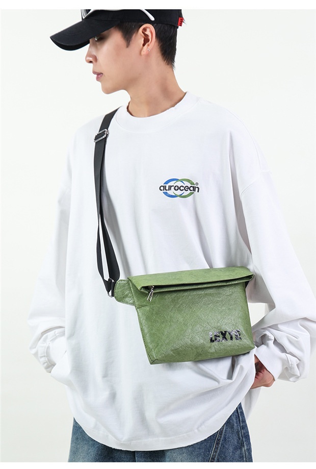 001 2025 Men's Simple Fashion Chest Trendy Brand Large Capacity Outdoor Sports Unisex Crossbody Single Shoulder Bag Niche_voghion.com