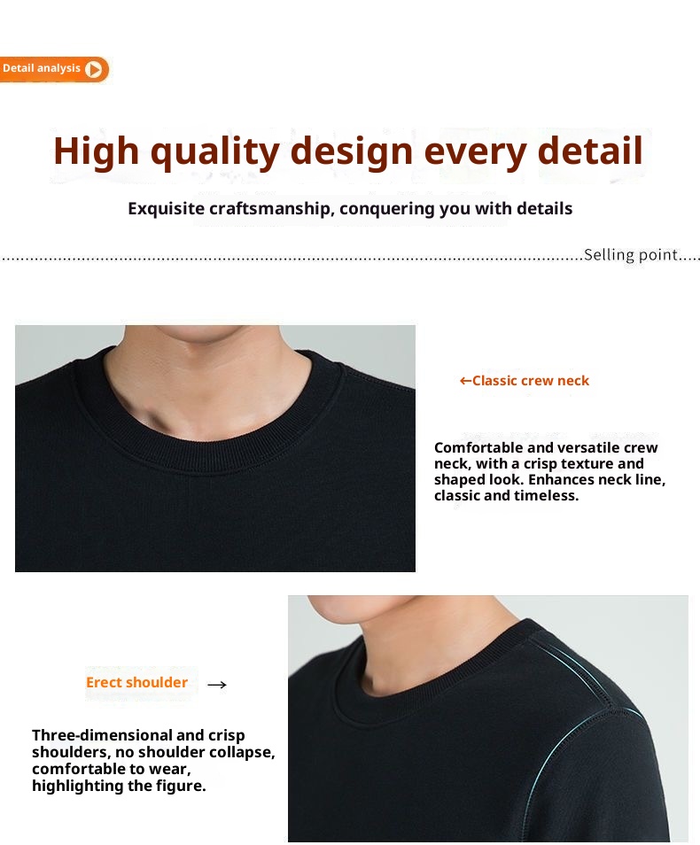 Erkek Çocuk Sweatshirt İlkbahar Sonbahar Yeni Kore Stili Trend Bol Yuvarlak Yaka Düz Renk Uzun Kollu Tişört Çok Yönlü Günlük_voghion.com