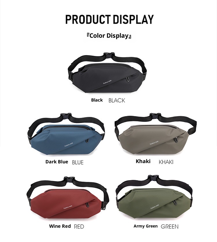 001 Cross-Border Foreign Trade Chest Ins Sports Men's Shoulder Casual Outdoor Waist Fashion Small Crossbody Bag_voghion.com