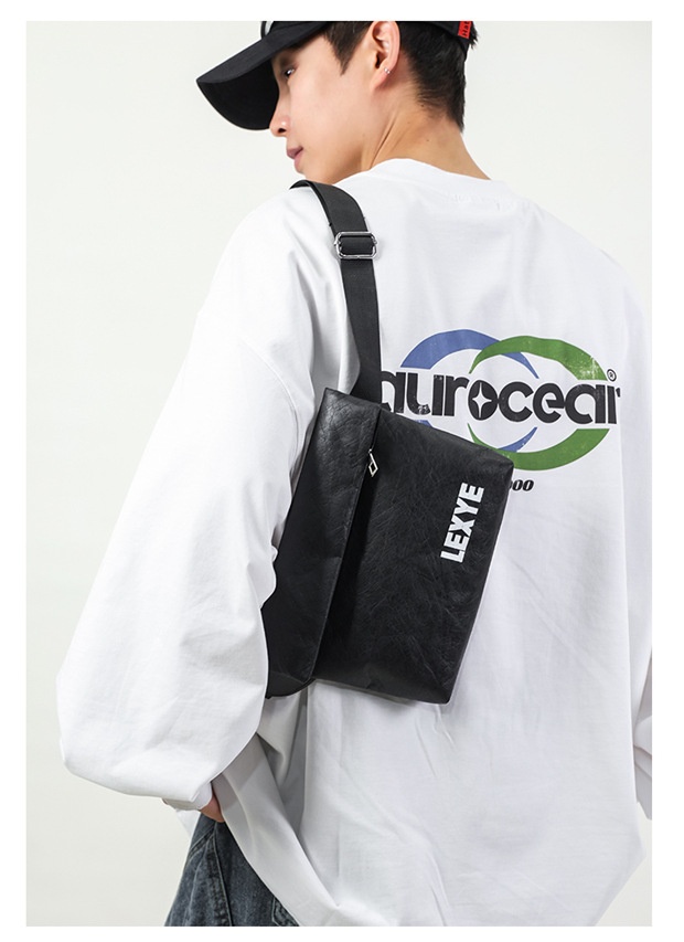 001 2025 Men's Simple Fashion Chest Trendy Brand Large Capacity Outdoor Sports Unisex Crossbody Single Shoulder Bag Niche_voghion.com