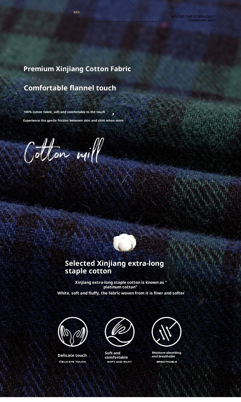 ForMen Herbst Winter Jugend Reine Baumwolle Gebürstetes Karomuster Modisches Freizeit-Flanellhemd mit langen Ärmeln Neu Herren_voghion.com