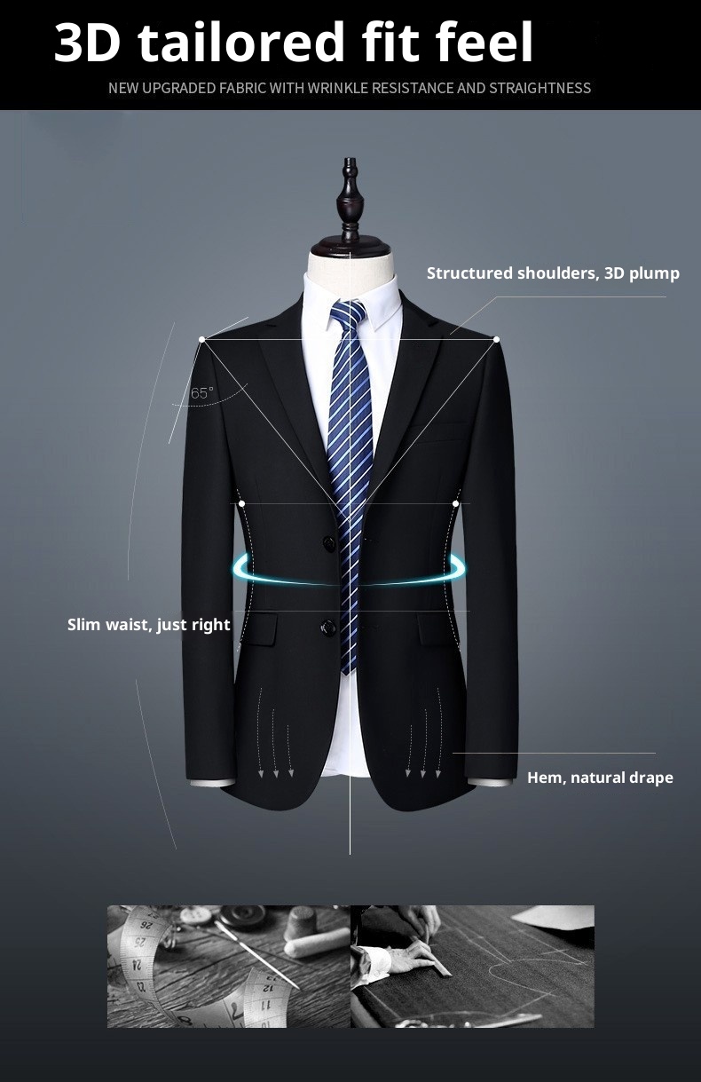 Erkek Çocuk Üç Parçalı Takım Profesyonel Giyim Kadın Elbisesi Düğün Sağdıç Kıyafeti Resmi Grup İş Erkek Takım Elbisesi_voghion.com