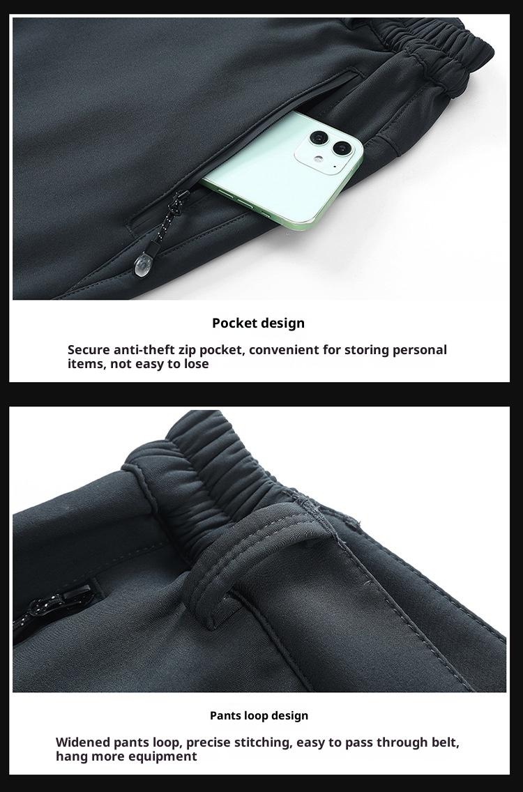 001 Cross-Border Outdoor Soft Shell Fleece-Lined Thickened Winter Warm Skiing Hiking Loose Windproof Waterproof Softshell_voghion.com