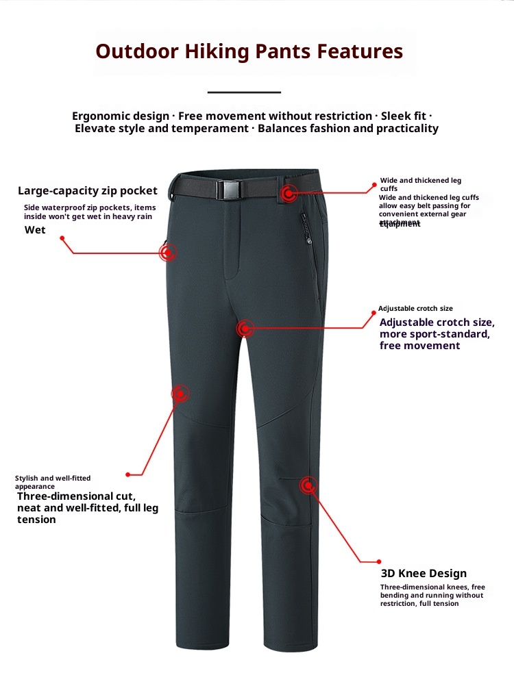 001 Cross-Border Outdoor Soft Shell Fleece-Lined Thickened Winter Warm Skiing Hiking Loose Windproof Waterproof Softshell_voghion.com