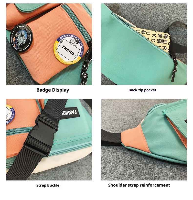 001 Cross-Border Wholesale Trendy Brand Tooling Crossbody Herrenrucksack mit Handyhalterung, Schultertasche, Brusttasche für Damen, Fronttasche_voghion.com