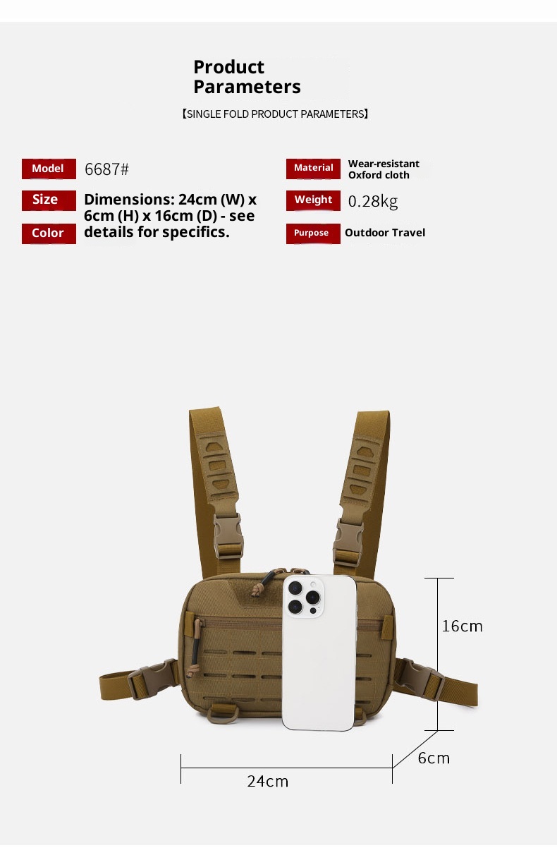 001 Cross-Border Outdoor Exclusieve Nieuwe Soorten Tactische Rugzak Crossbody Wandelen Caming Enkele Schouder Borsttas Met_voghion.com