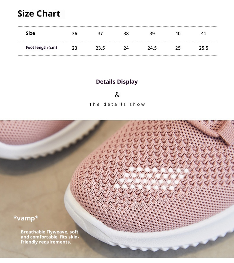 ShoeGlobe Zomer Nieuwe Casual Running Buitenlandse Handel Dames Ademende Enkel Zachte Zool Sportschoenen Voor Dames_voghion.com