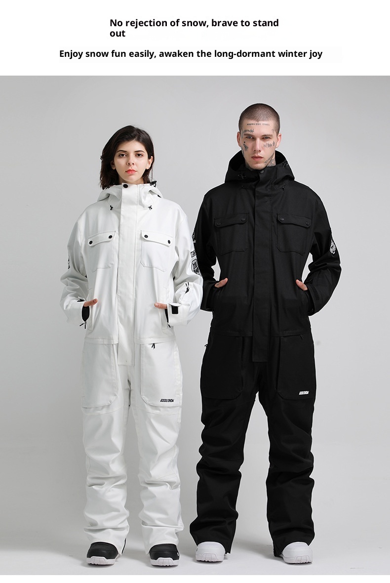 001 Gsousnow Suit per uomo e donna, monopezzo antivento, impermeabile, traspirante, caldo, giacca da sci per coppia con tavola singola e doppia_voghion.com