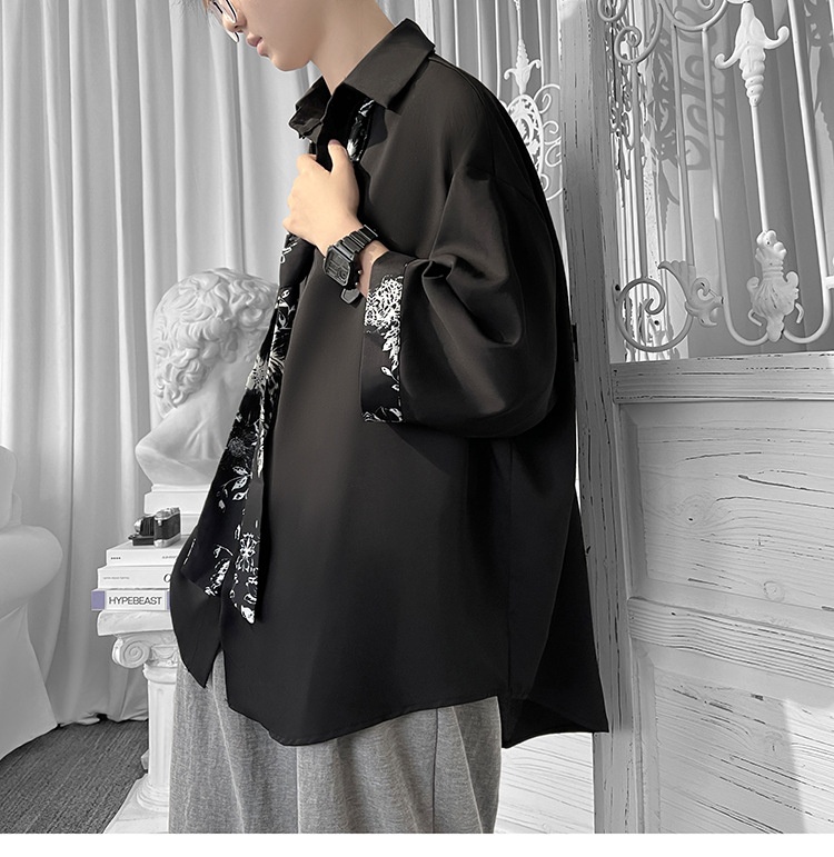 Camicia a tre quarti verde scuro ForMen per uomo, design estivo di alta gamma, camicia a maniche corte di nicchia, cravatta DK uniforme JK_voghion.com