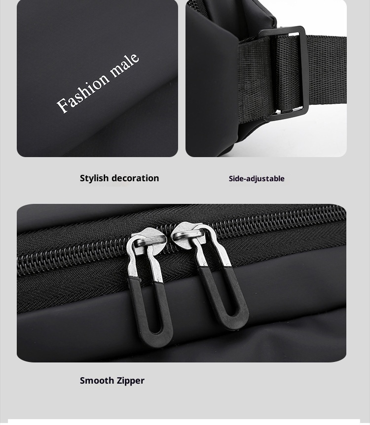 001 Cross-Border Foreign Trade Chest Ins Sports Men's Shoulder Casual Outdoor Waist Fashion Small Crossbody Bag_voghion.com