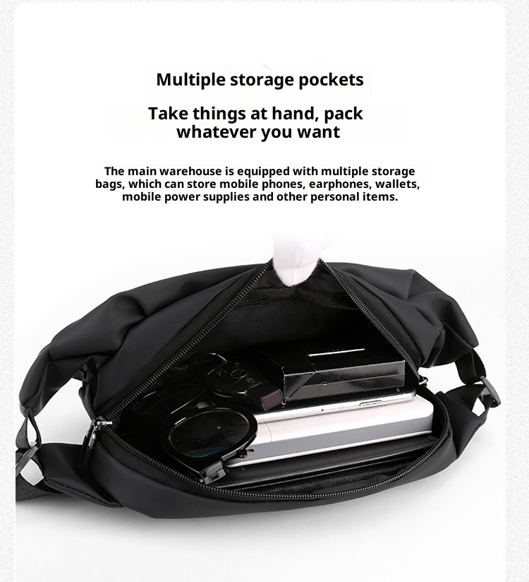 001 Cross-Border Foreign Trade Chest Ins Sports Men's Shoulder Casual Outdoor Waist Fashion Small Crossbody Bag_voghion.com