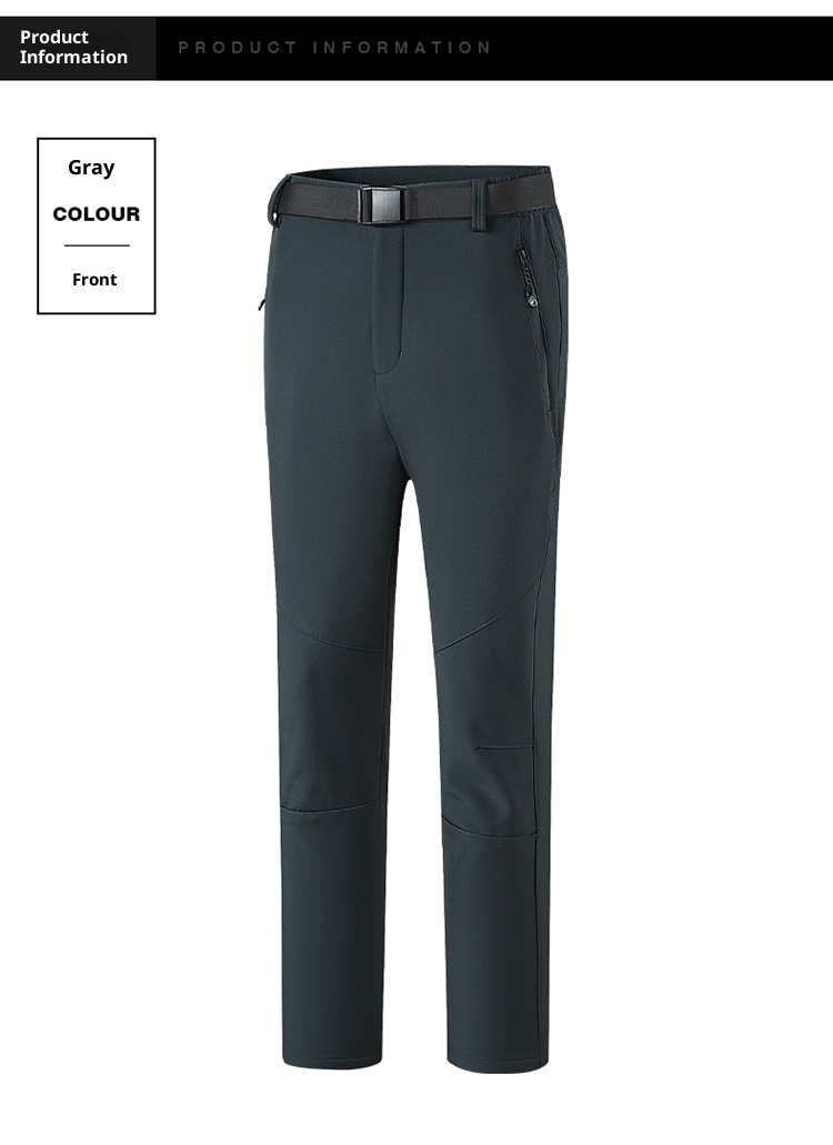 001 Cross-Border Outdoor Soft Shell Fleece-Lined Thickened Winter Warm Skiing Hiking Loose Windproof Waterproof Softshell_voghion.com