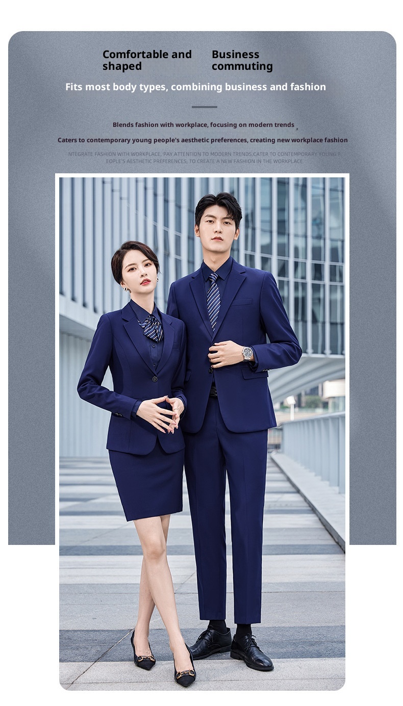 Completo da uomo unisex professionale per affari, vendite immobiliari, banche, lavoro, colloqui formali, set da tre pezzi_voghion.com