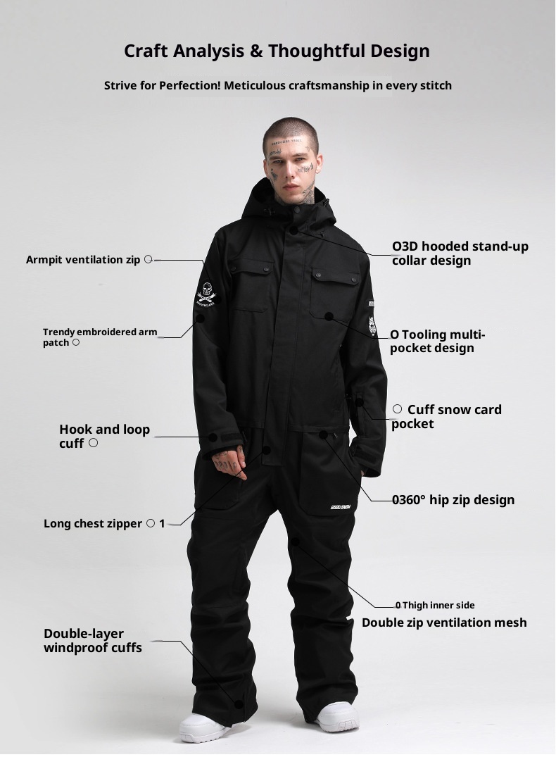 001 Gsousnow Suit per uomo e donna, monopezzo antivento, impermeabile, traspirante, caldo, giacca da sci per coppia con tavola singola e doppia_voghion.com