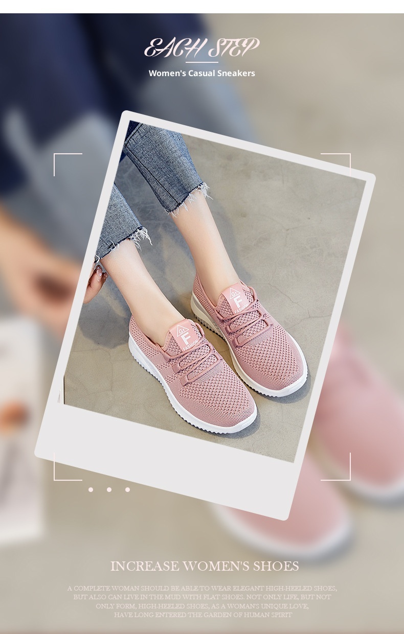 ShoeGlobe Zomer Nieuwe Casual Running Buitenlandse Handel Dames Ademende Enkel Zachte Zool Sportschoenen Voor Dames_voghion.com