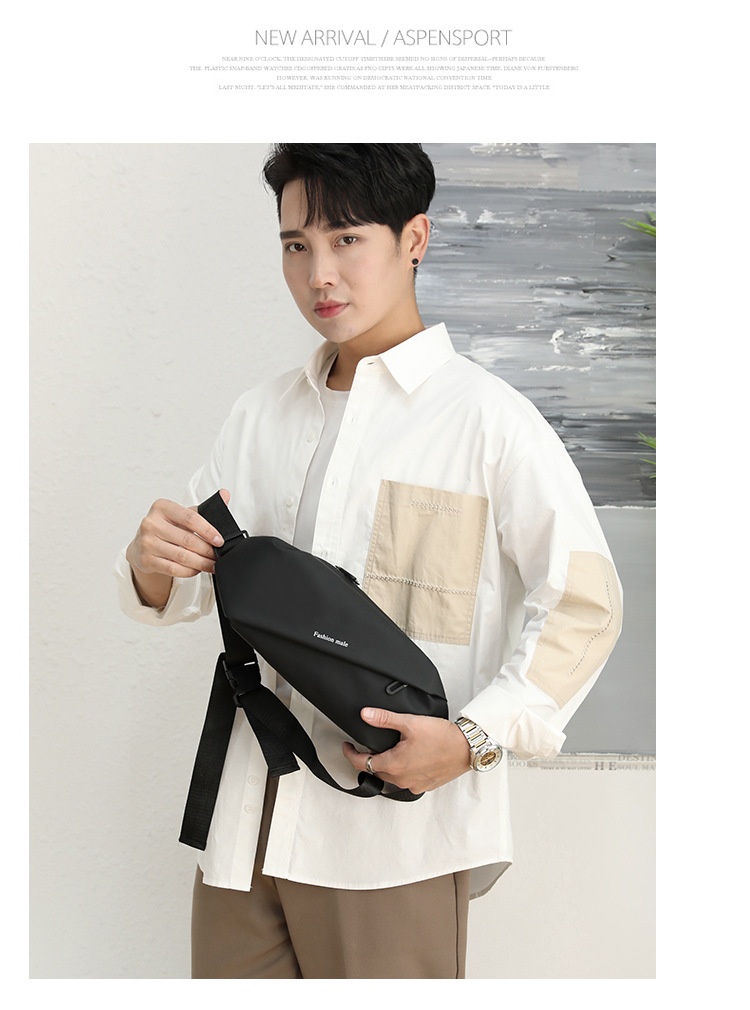 001 Cross-Border Foreign Trade Chest Ins Sports Men's Shoulder Casual Outdoor Waist Fashion Small Crossbody Bag_voghion.com