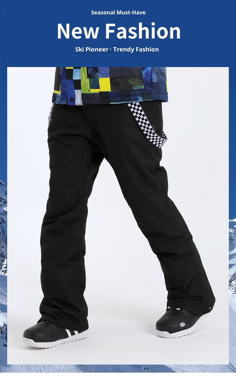 001 Men's With Straps, Windproof, Waterproof, Thickened, Warm, Adult Single And Double Board Sports Outdoor Cross-border Ski_voghion.com