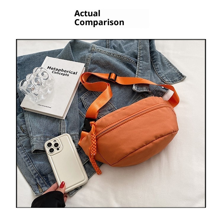 001 Phone Waist Simple Trendy Brand Men's Chest Japanese Style Lightweight Single Shoulder Small Backpack Women's Casual_voghion.com