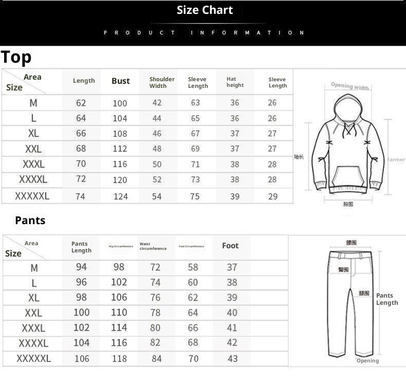 001 Cross-Border Plus Size 2023 Winter Fleece-Lined Thickened Men's Casual Sports Two-Piece Set Youth Korean Version Hooded_voghion.com