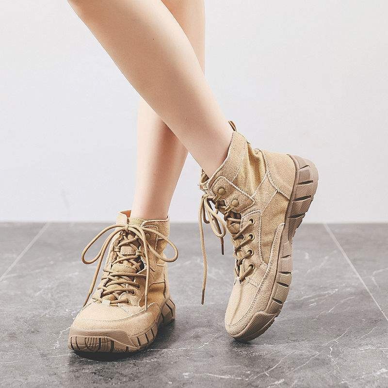 ShoeGlobe ShoeGlobe Original Scarpe da trekking da donna, Scarpe da trekking impermeabili antiscivolo, Scarponi da lavoro nel deserto, Stivali Martin da uomo_voghion.com