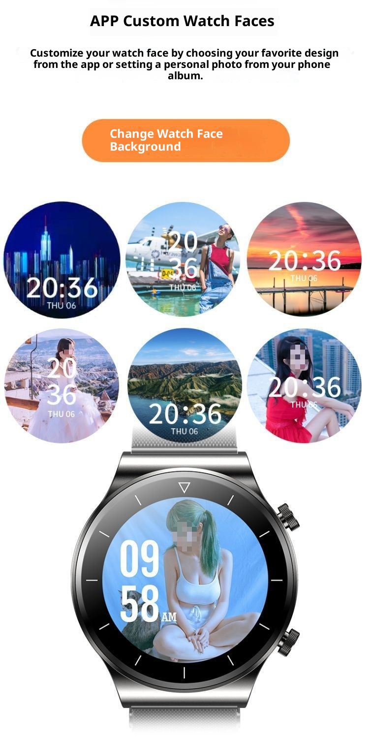 Huaqiangbei GT9 Smart Watch Multi-Function Call Answering NFC Waterproof Sports Bracelet_voghion.com