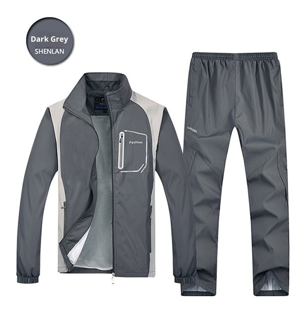 001 Herren-Sportbekleidung für Frühling und Herbst, Sweatshirt, modisch, lässig, langärmelig, Laufanzug_voghion.com